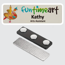 Load image into Gallery viewer, Name Badge 25 x 76 | 3 Spot Magnet Back