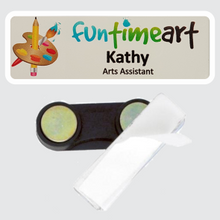 Load image into Gallery viewer, Name Badge 25 x 76 | 2 Spot Magnet Back