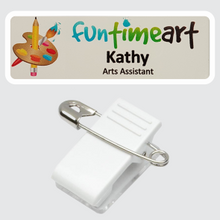 Load image into Gallery viewer, Name Badge 25 x 76 | Alligator Clip/Pin Back