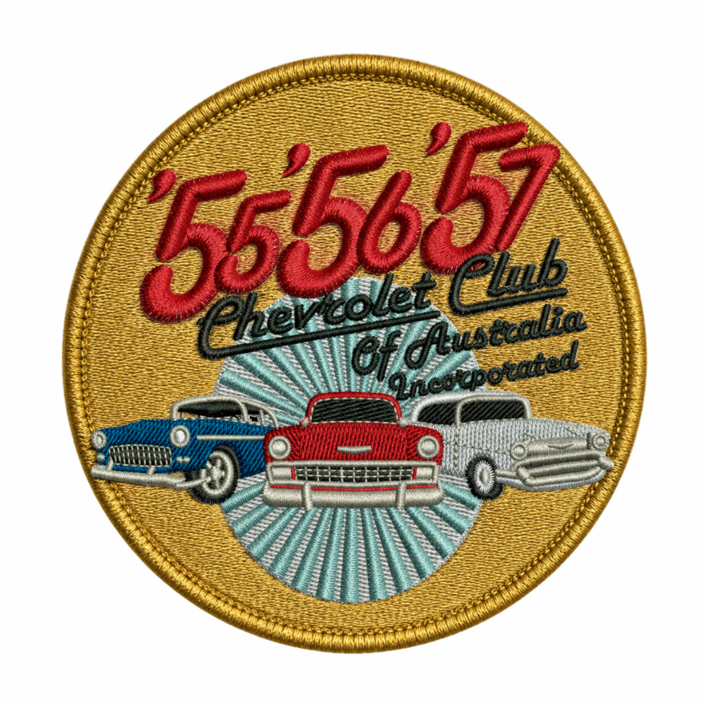 55-56-57 Chevrolet Club Sew On Patch