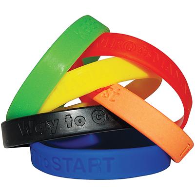 Silicone Debossed Wristband - Bulk