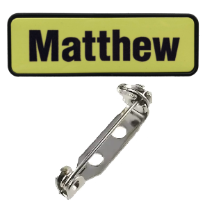 Name Badge 19 x 64 | Security Pin Back