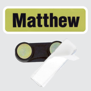 Name Badge 19 x 64 | 2 Spot Magnet Back