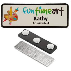 Name Badge 25 x 76 | 3 Spot Magnet Back