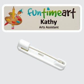 Name Badge 25 x 76 | Standard Pin Back