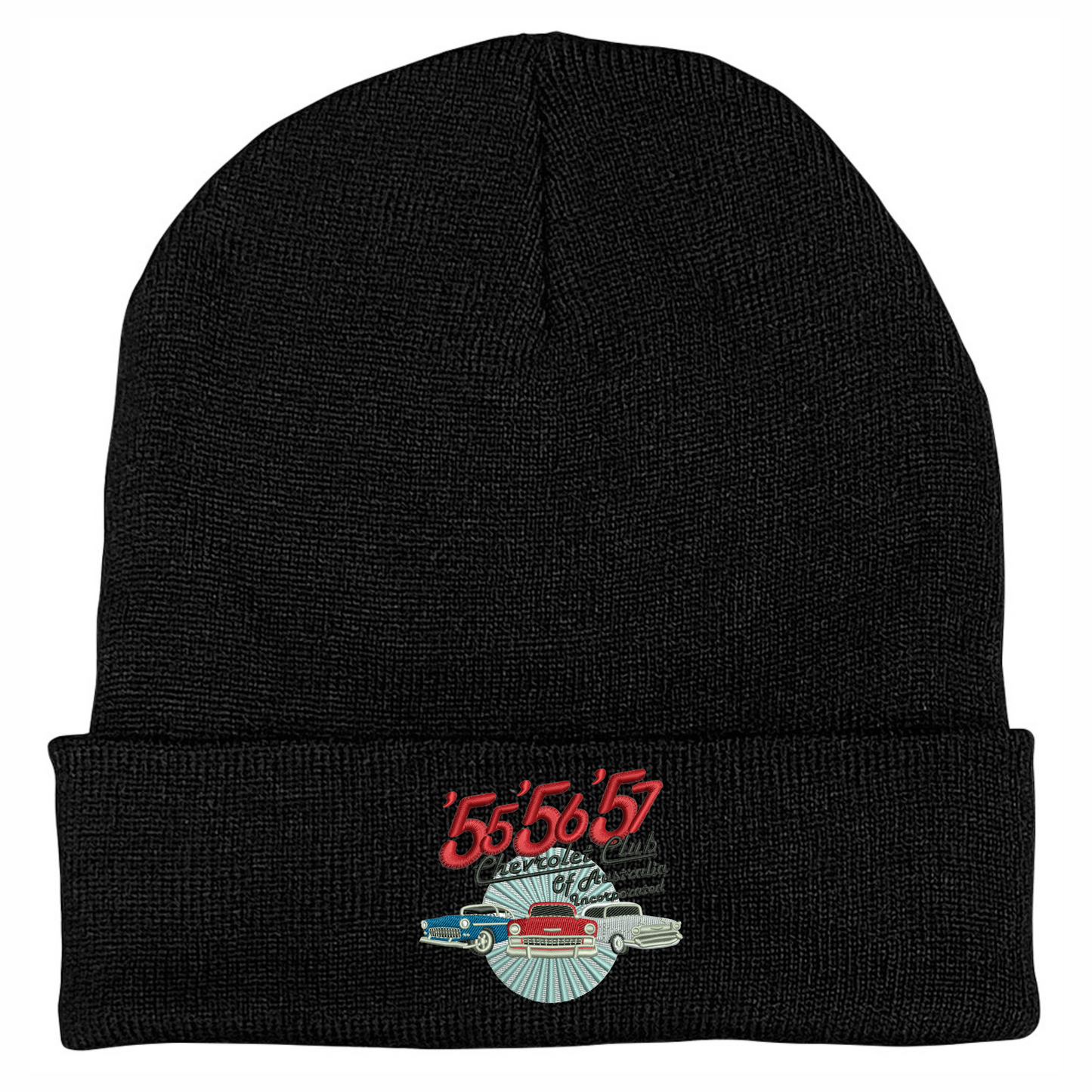 55-56-57 Chevrolet Club Roll Up Beanie