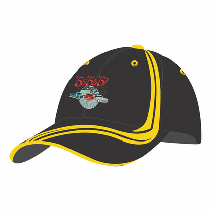 S55-56-57 Chevrolet Club Waving Stripe Cap