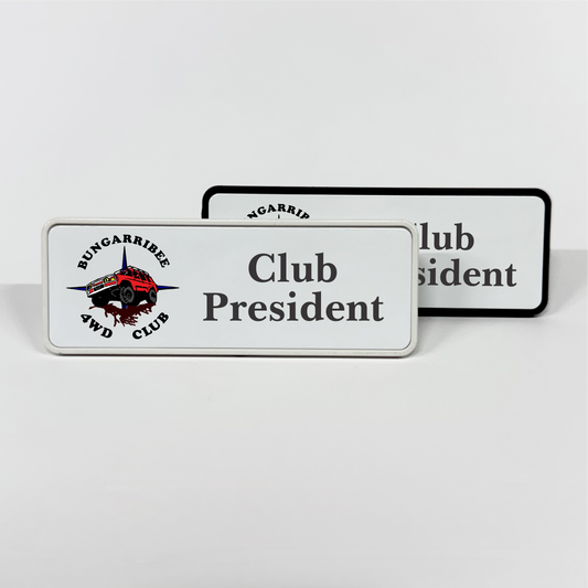 Bungarribee 4WD Club Name Badge for Committee Members