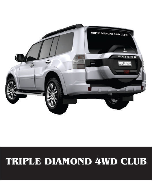 Triple Diamond Rear Window Banner - Clever Club Products