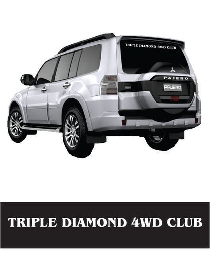 Triple Diamond Rear Window Banner - Clever Club Products