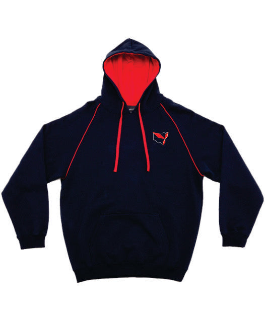 Triple Diamond Contrast Hoodie Adults - Clever Club Products