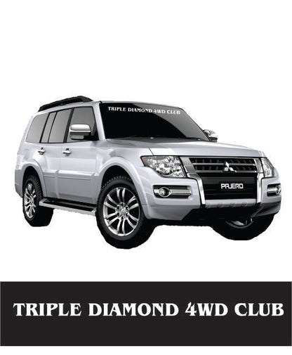 Triple Diamond Front Window Banner - Clever Club Products