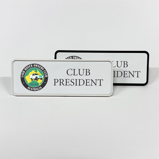 Land Rover Owners Club Name Badge