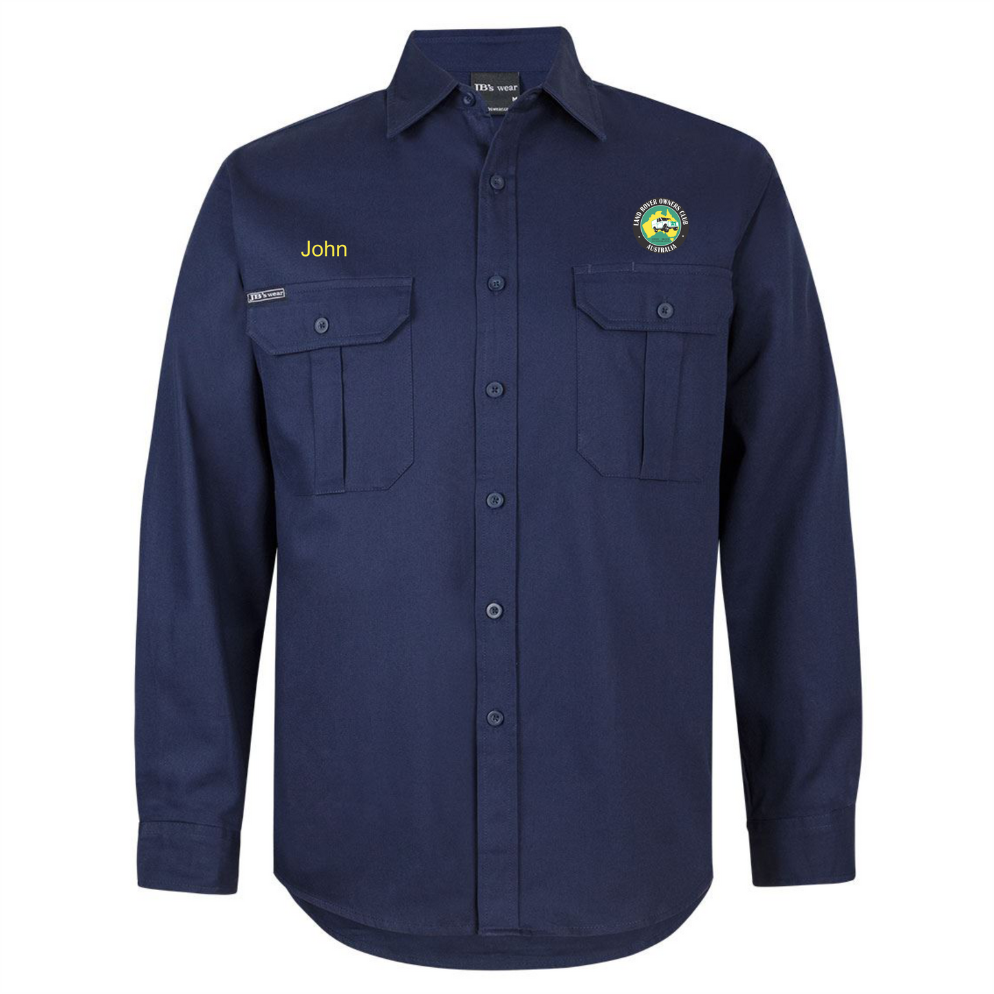 Land Rover Owners Club Long Sleeve Work Shirt Adults