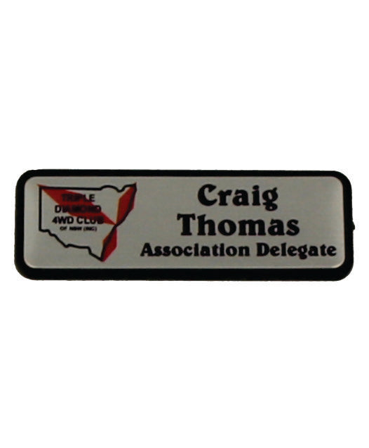 Triple Diamond Name Badges - Clever Club Products