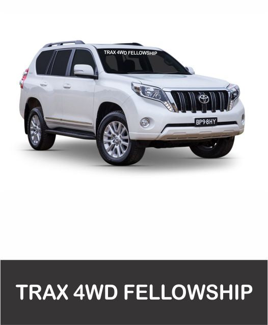 Trax 4WD Fellowship - Front Window Sticker - Clever Club Products