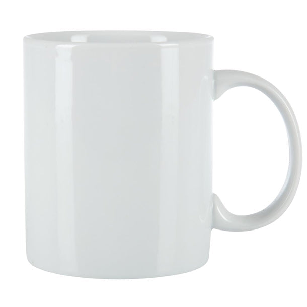 White Ceramic Can Mugs