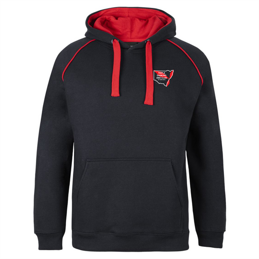 Triple Diamond Contrast Hoodie Adults