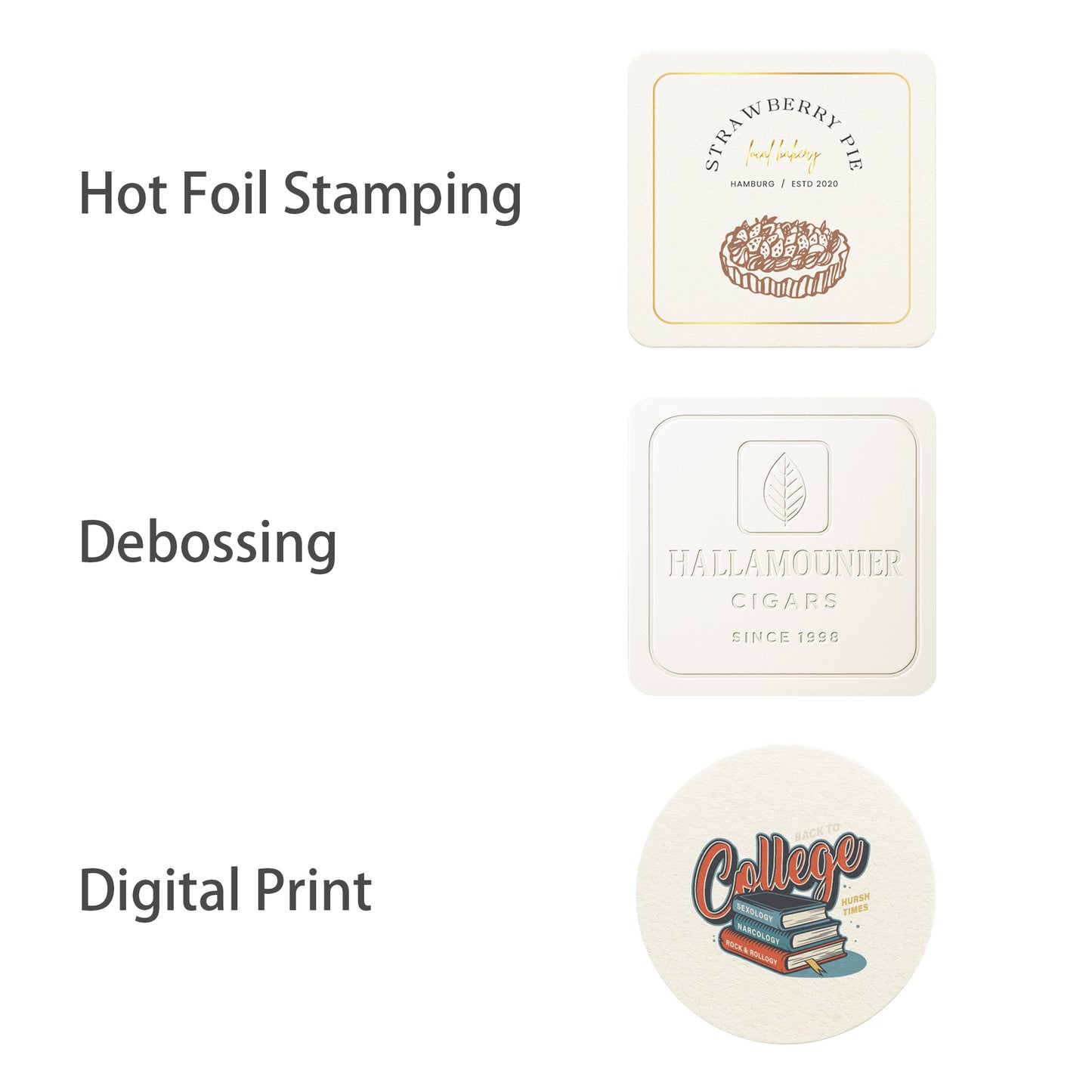 Cardboard Coasters - Bulk
