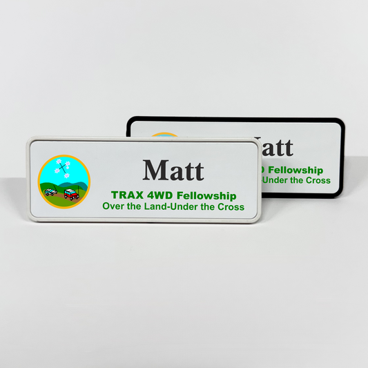 TRAX 4WD Fellowship Name Badge