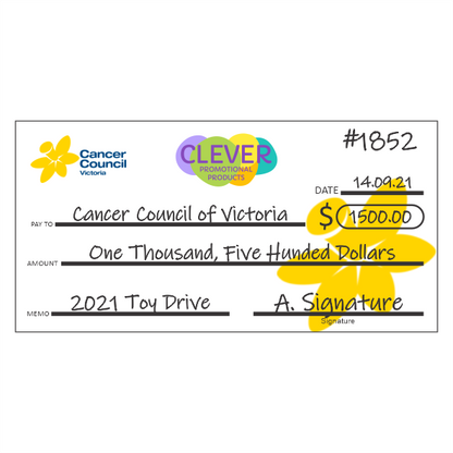 Large Novelty Cheque