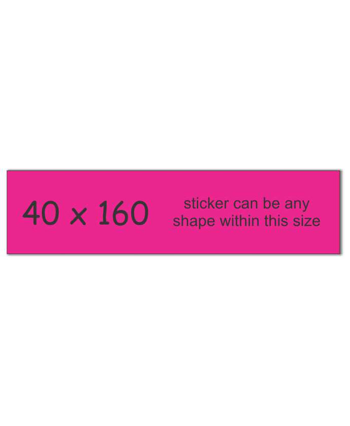 Bumper Stickers 40 x 160