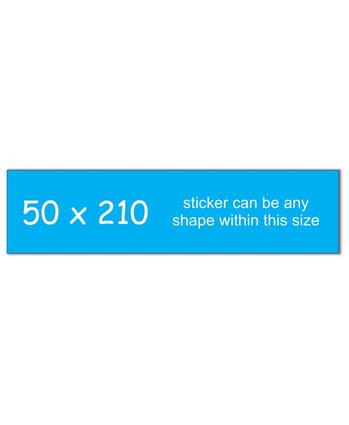 Bumper Stickers 50 x 210
