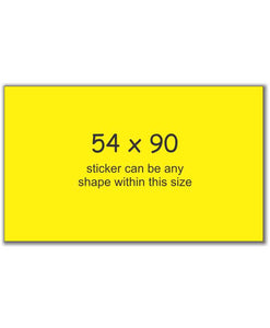 Rectangle Stickers 54 x 90