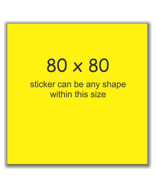Square Stickers 80 x 80