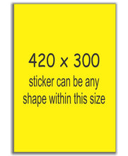 Load image into Gallery viewer, A3 Size Sign Stickers