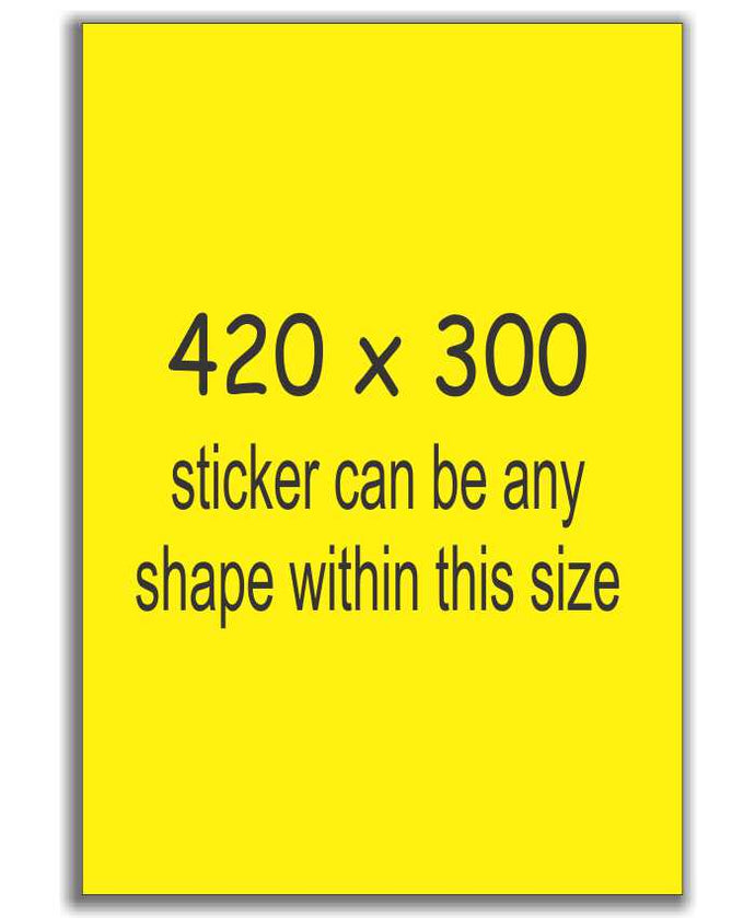 A3 Size Sign Stickers