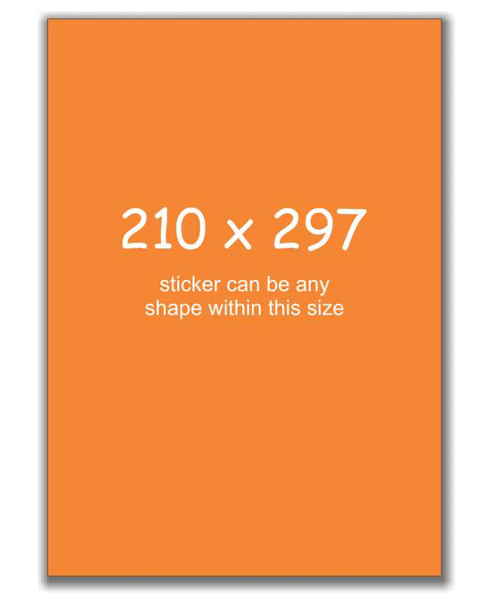 A4 Size Sign Stickers